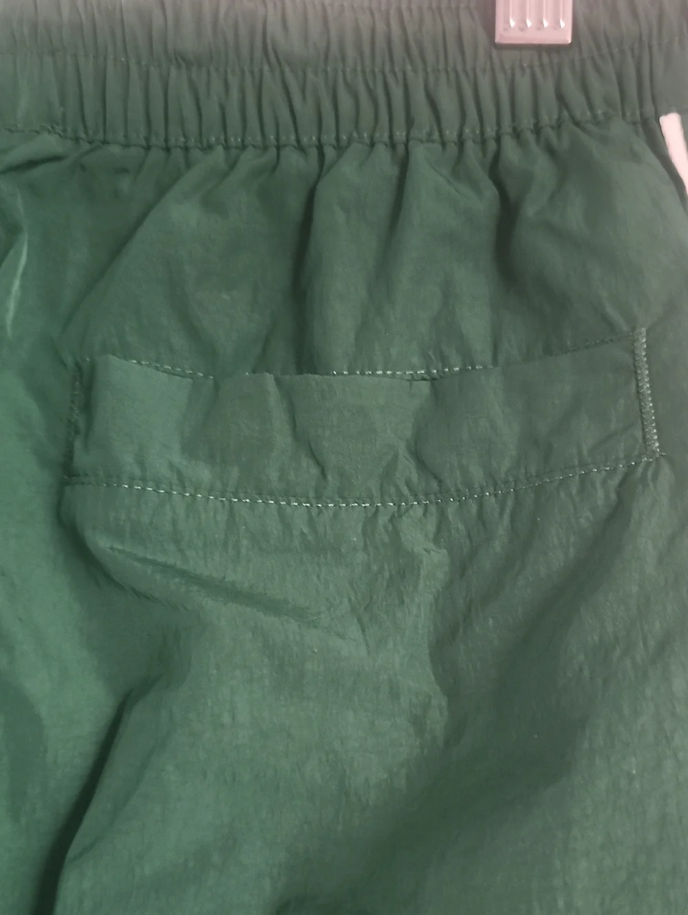 Nike Dark Green Track Pants with White Piping